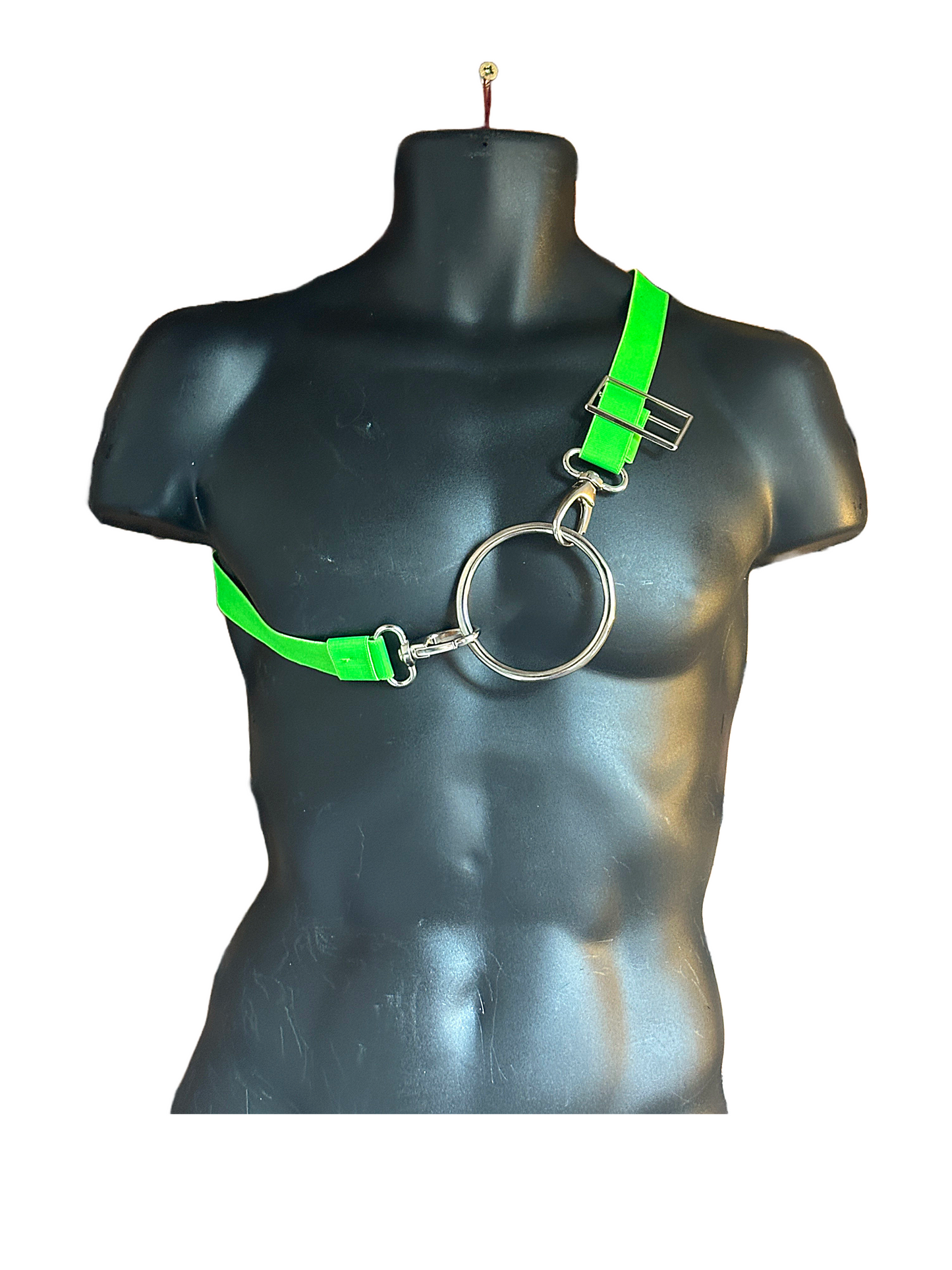 ECLIPSE BELT , UV Green/ Silver