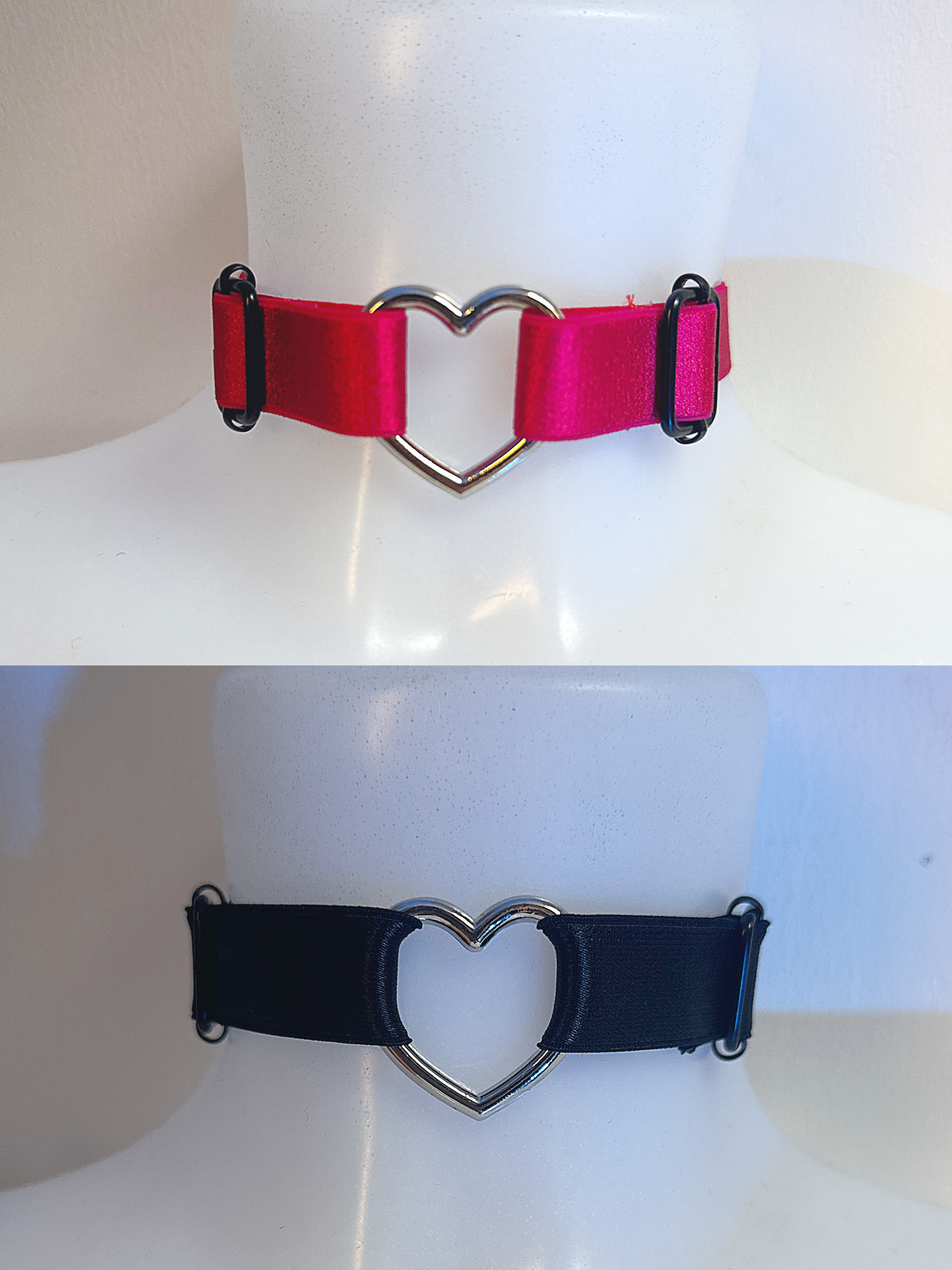 Valentines choker , black or red