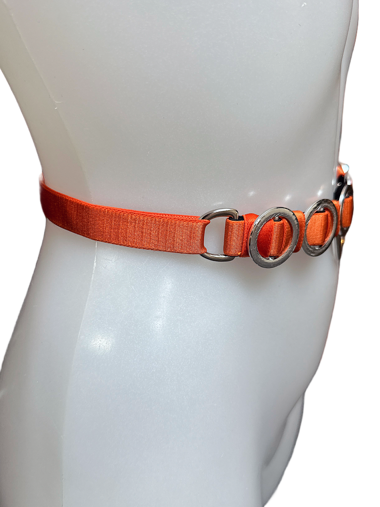 STACKED Belt, Orange/Silver