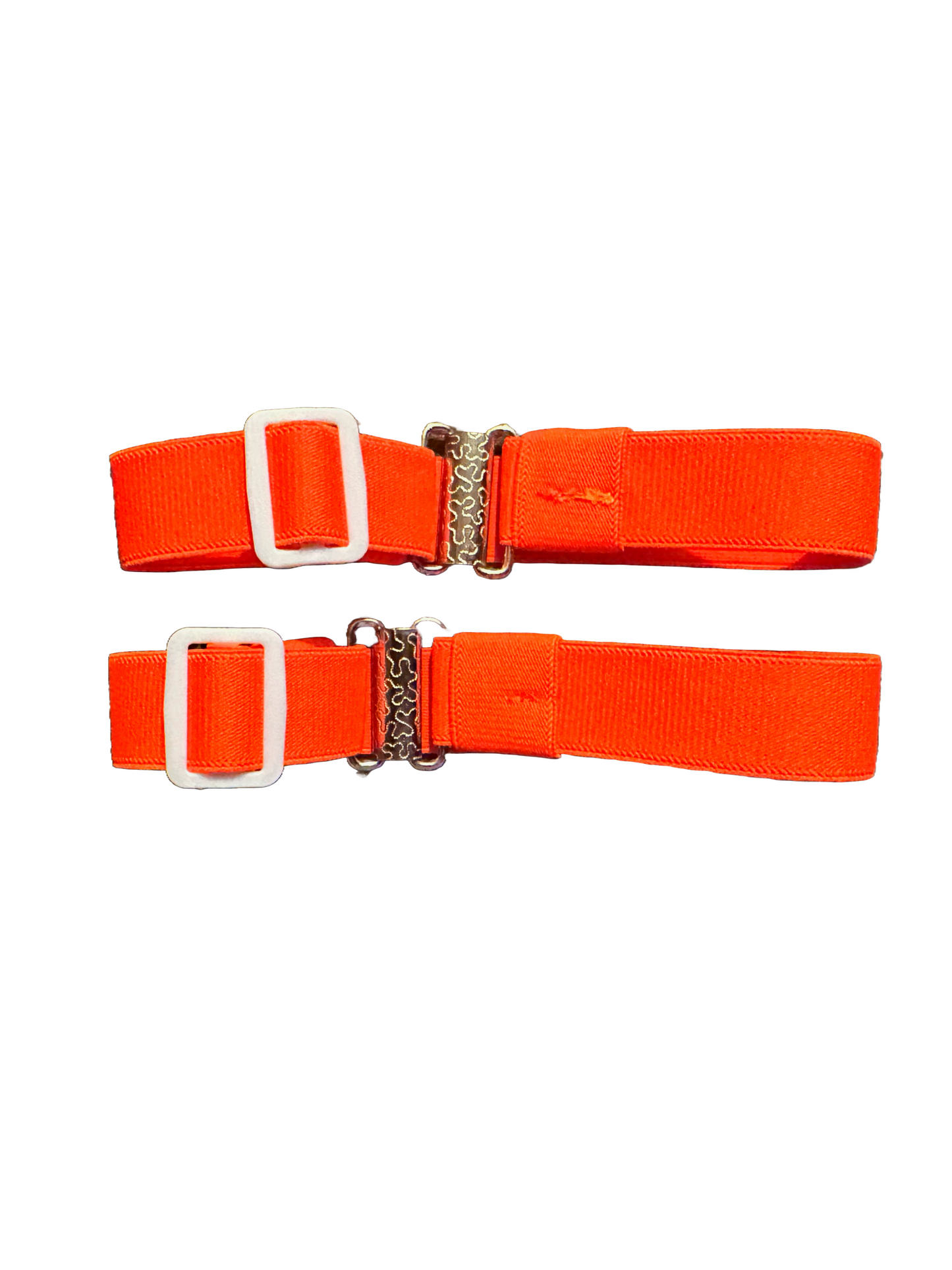 Neon Orange UV Arm Garters Set